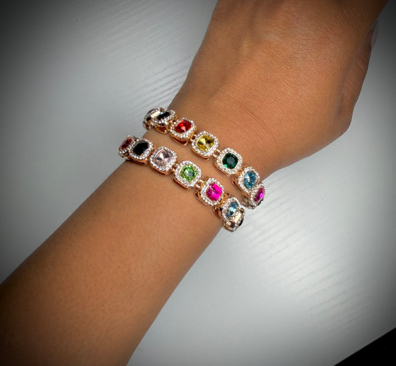 Multi Color Glam Bracelet