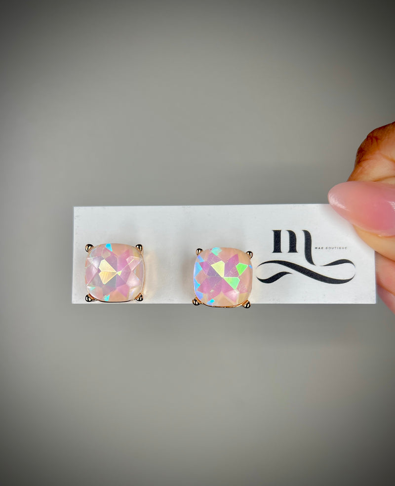 Chic Stud Earrings | PINK