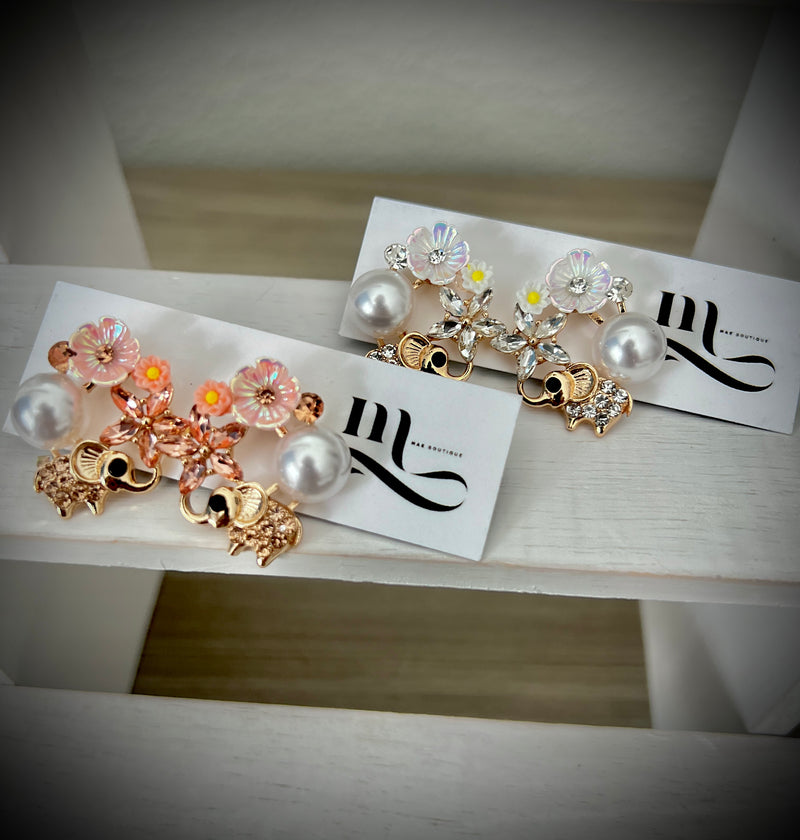 Petals & Pearl Studs